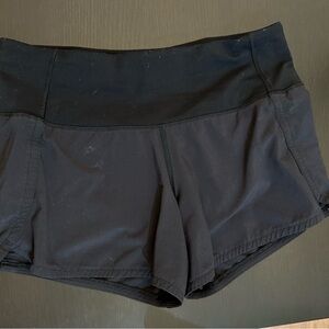 Lululemon speed up shorts - size 2